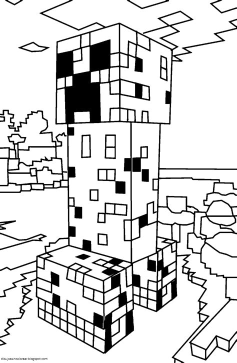 minecraft para colorear